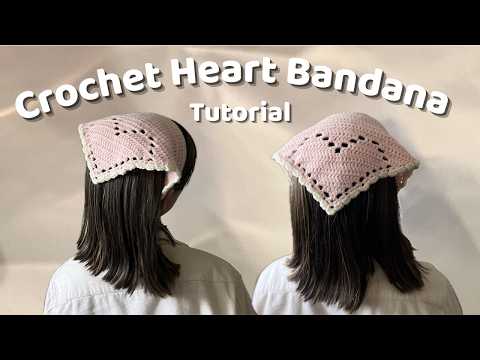 Heart Bandana by Poyo Pal crochet design by Poyo Pal