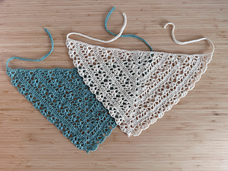Lace Flower Bandana crochet design by Lacy Smith