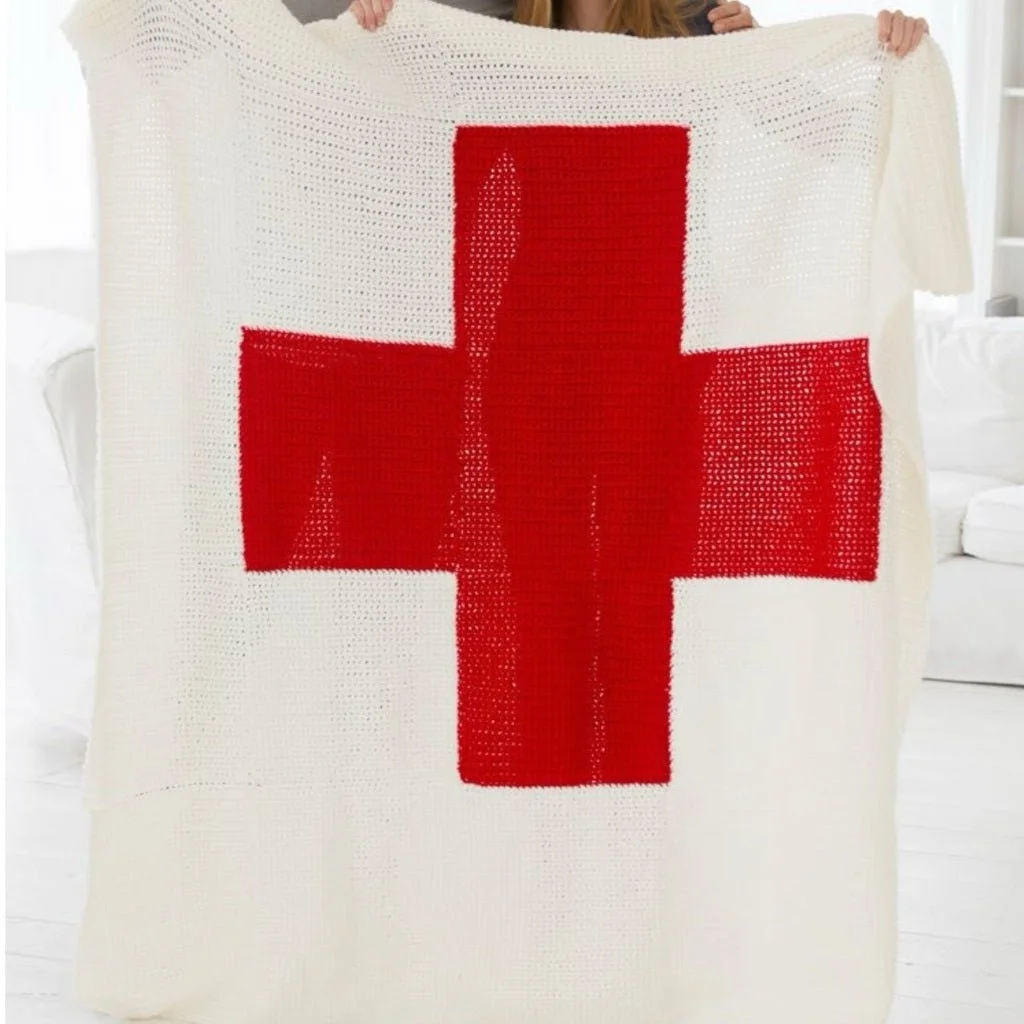 Cares Crochet Blanket Pattern Tutorial showcasing a colorful handmade crochet blanket.