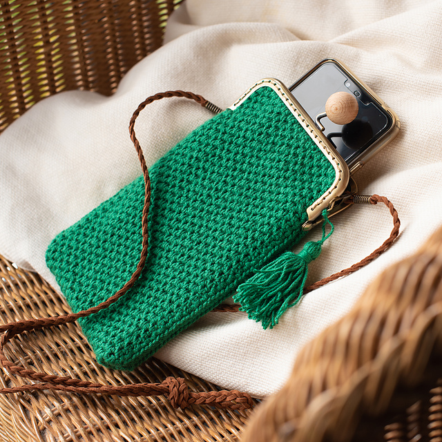 Cell Phone Bag with Frame by Ester Basimaker