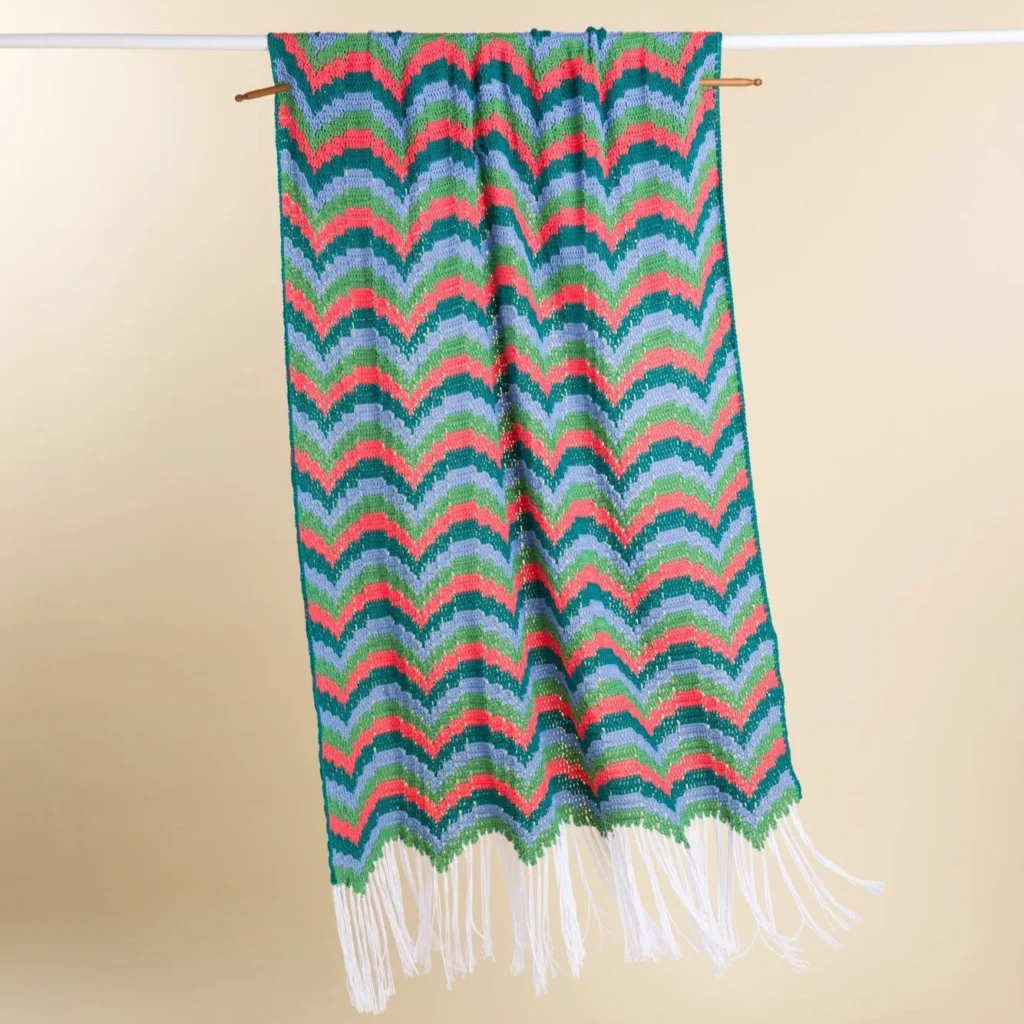 Beautiful crochet blanket pattern designed by All Day Loving Life