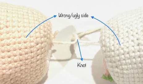 Inside-out skirt and wrapper connected loosely at their magic-ring centers