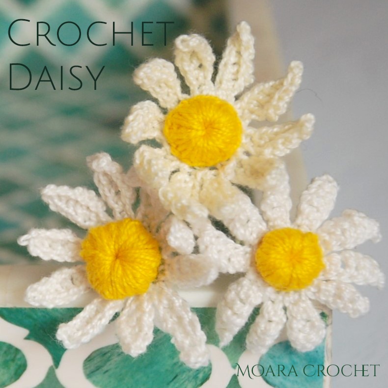 Daisy Chain Flower crochet design by Moara Crochet