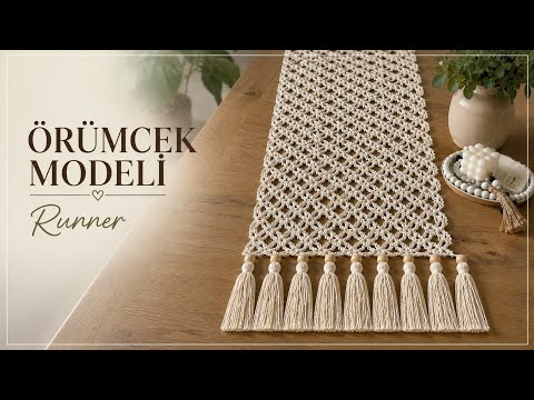 Spider-Stitch Lace Table Runner crochet design by •Crafts By Fatma•