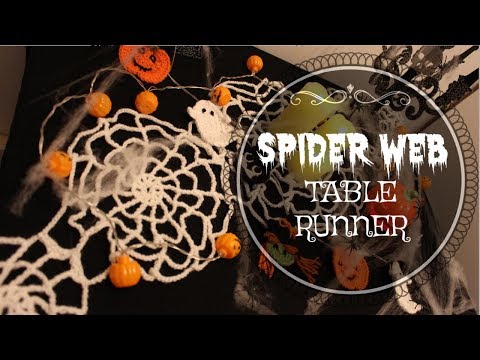Spiderweb Table Runner crochet design by Brunaticality