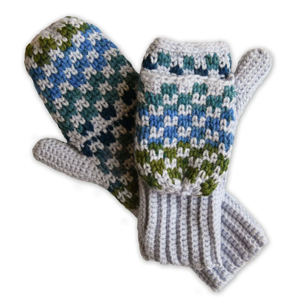 Crochet hand warmers pattern for cozy winter wear