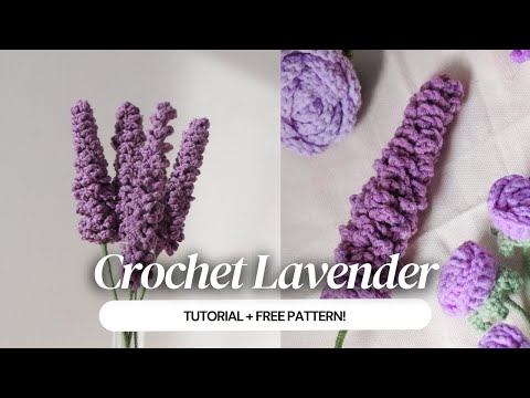 Crochet lavender video tutorial by Fumi's Studio