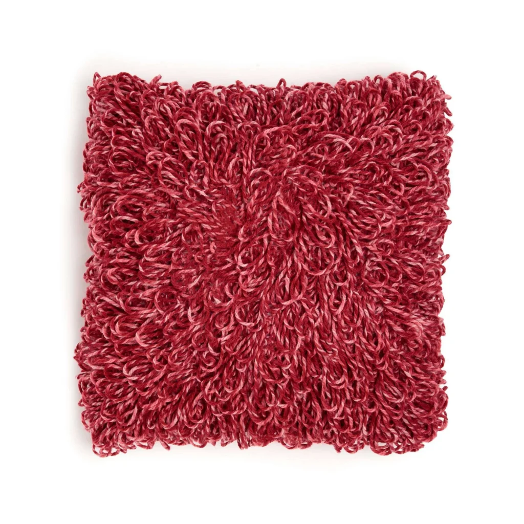 Little Bit Loopy crochet pillow pattern for cozy home decor