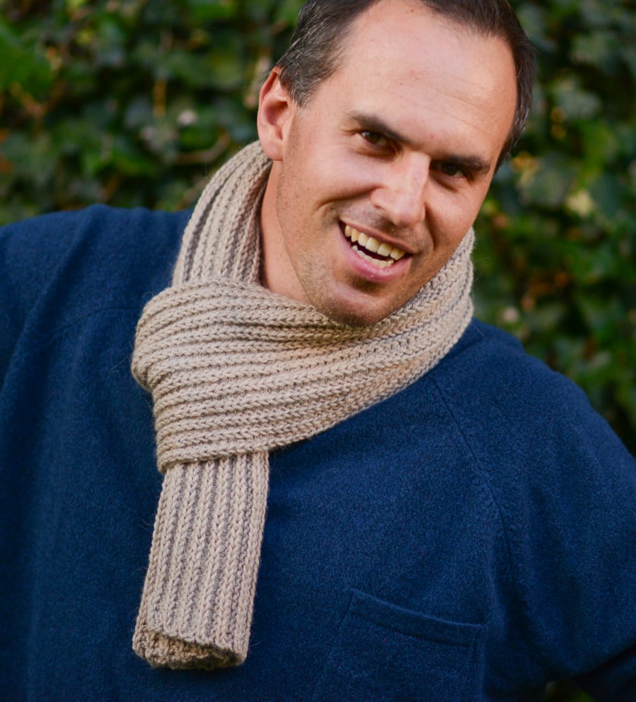 Urban Rib Scarf crochet design by Knitting with Chopsticks