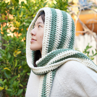 Hooded Scarf / Scoodie crochet design by Viv Crochets