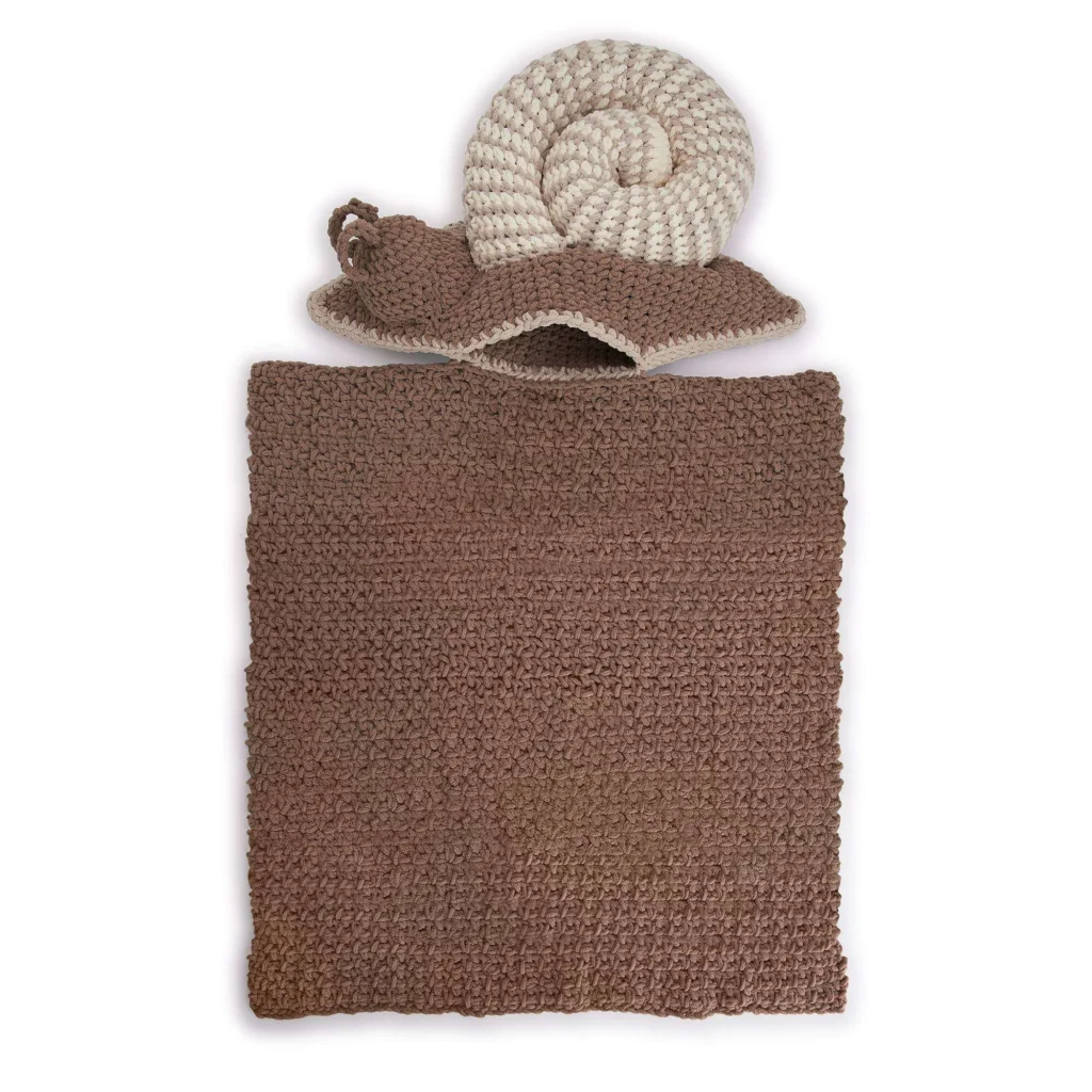 Snail's Pace Crochet Blanket Pattern showcasing a colorful and cozy design.